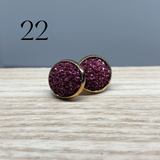 Earrings - Druzy Studs - multiple colors