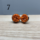 Earrings - Druzy Studs - multiple colors